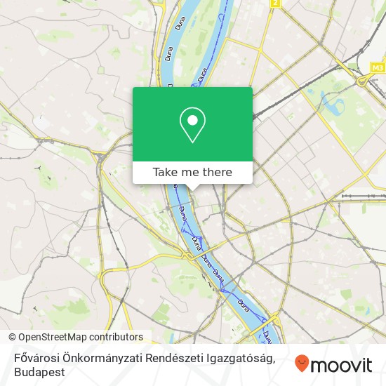 Fővárosi Önkormányzati Rendészeti Igazgatóság map