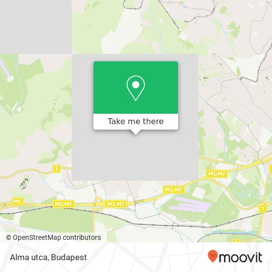 Alma utca map