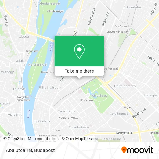 Aba utca 18 map