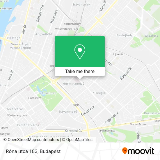 Róna utca 183 map