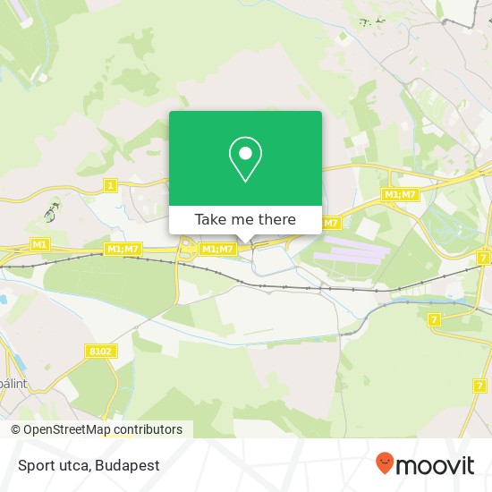 Sport utca map