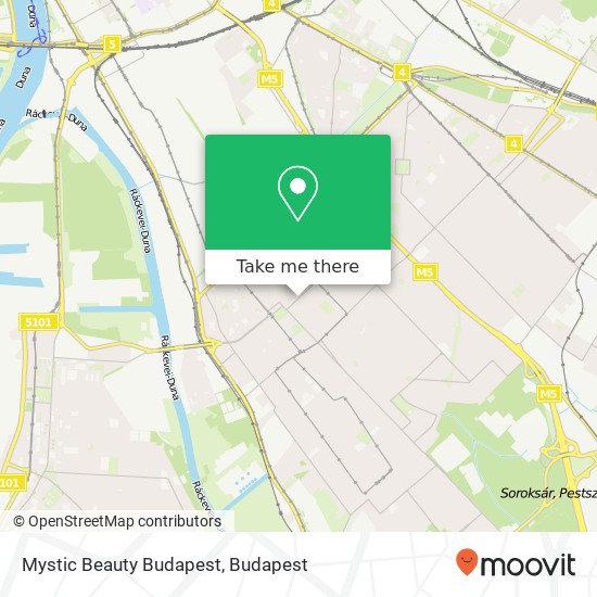 Mystic Beauty Budapest map