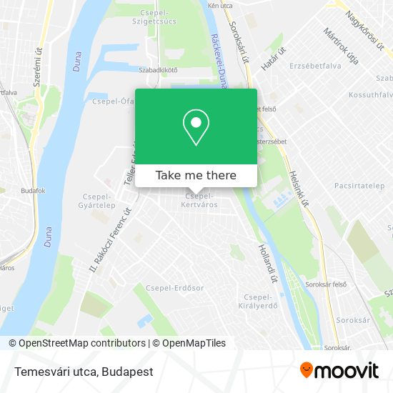 Temesvári utca map