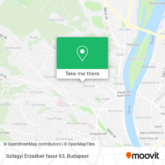 Szilágyi Erzsébet fasor 63 map