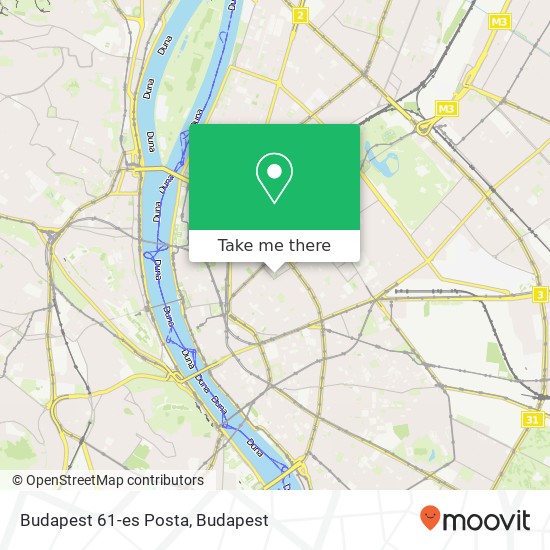 Budapest 61-es Posta map