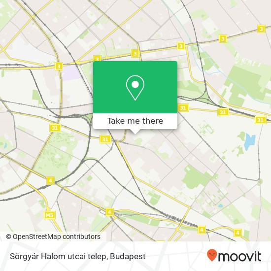 Sörgyár Halom utcai telep map