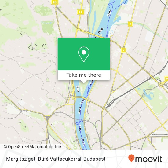 Margitszigeti Büfé Vattacukorral map