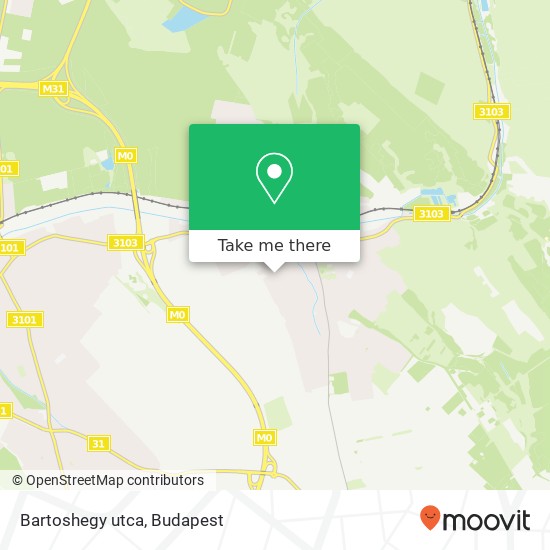 Bartoshegy utca map