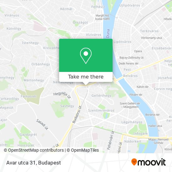 Avar utca 31 map