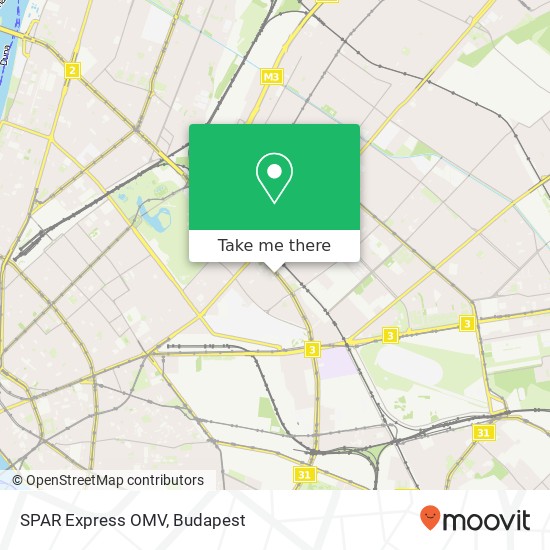 SPAR Express OMV map