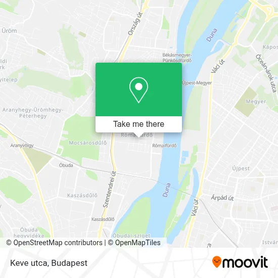 Keve utca map