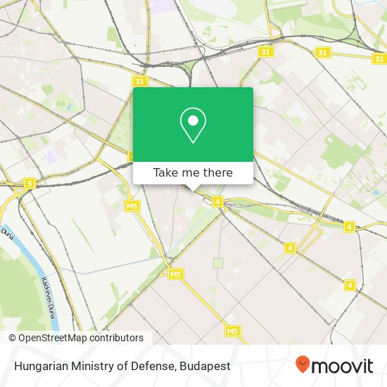 Hungarian Ministry of Defense map