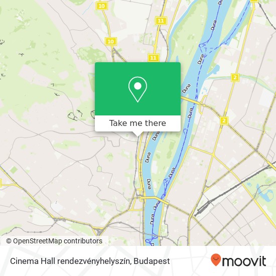 Cinema Hall rendezvényhelyszín map