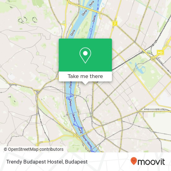 Trendy Budapest Hostel map