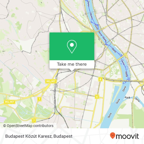 Budapest Közút Karesz map