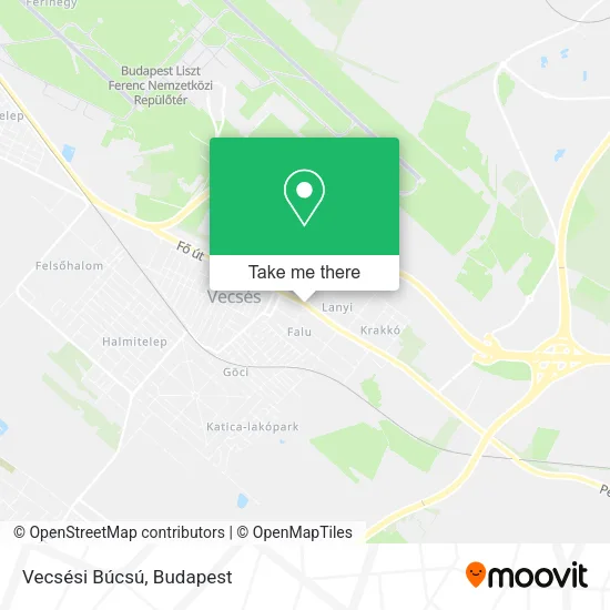 Vecsési Búcsú map