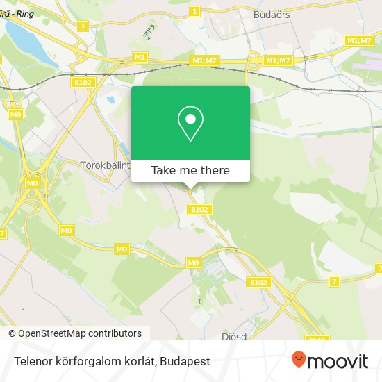 Telenor körforgalom korlát map