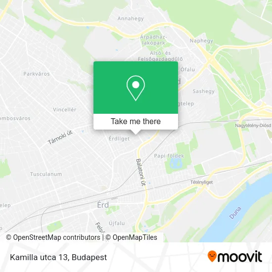 Kamilla utca 13 map
