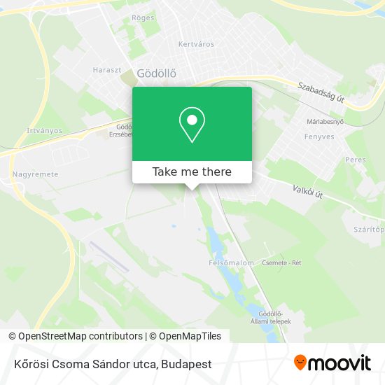 Kőrösi Csoma Sándor utca map