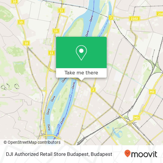DJI Authorized Retail Store Budapest map
