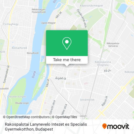 Rakospalotai Lanynevelo Intezet es Specialis Gyermekotthon map