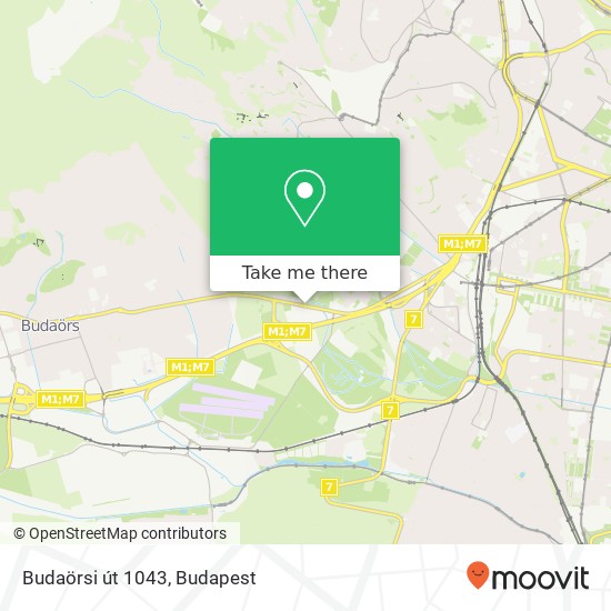 Budaörsi út 1043 map