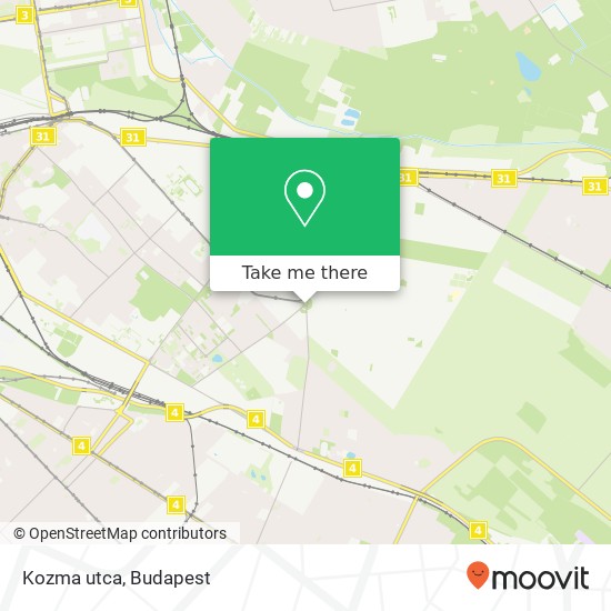 Kozma utca map