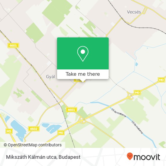 Mikszáth Kálmán utca map