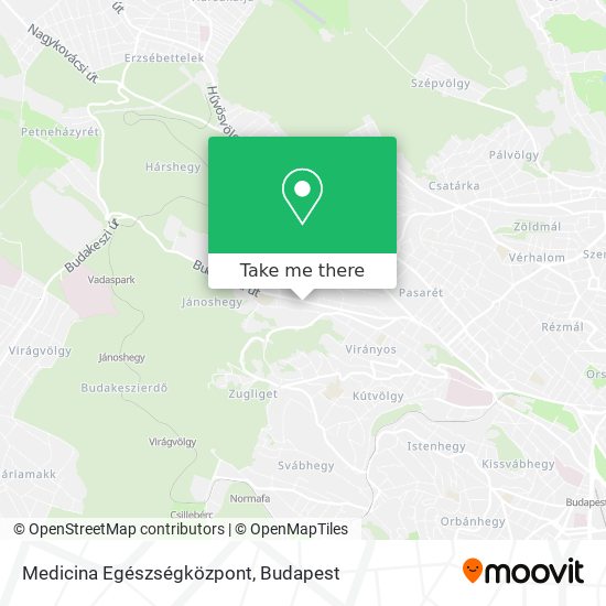 Medicina Egészségközpont map