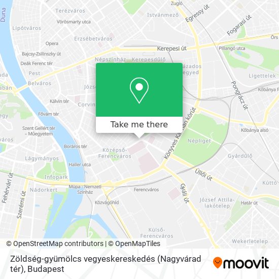 Zöldség-gyümölcs vegyeskereskedés (Nagyvárad tér) map