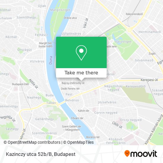 Kazinczy utca 52b/B map