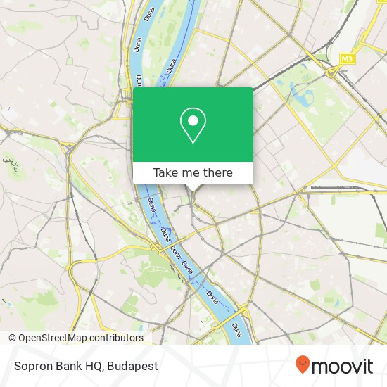 Sopron Bank HQ map