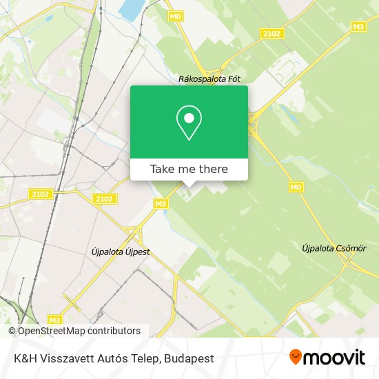 K&H Visszavett Autós Telep map