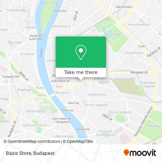 Bázis Store map