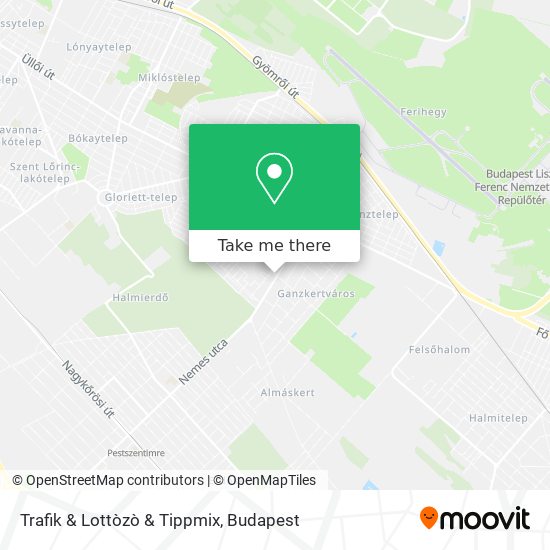 Trafik & Lottòzò & Tippmix map