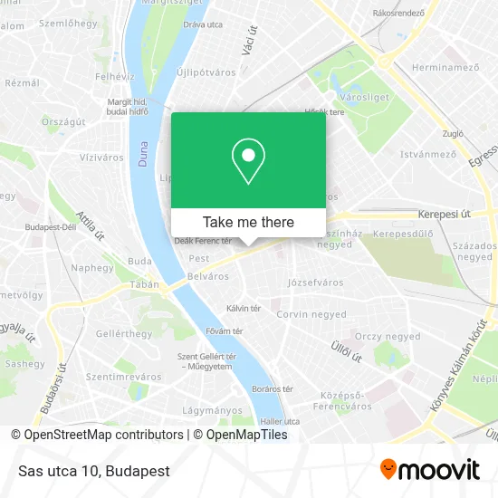 Sas utca 10 map