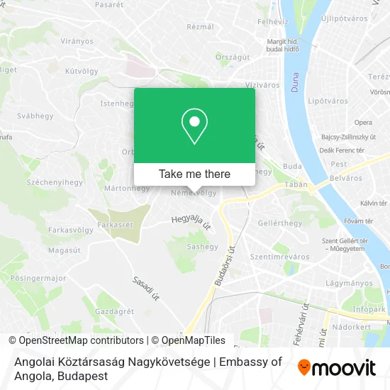 Angolai Köztársaság Nagykövetsége | Embassy of Angola map