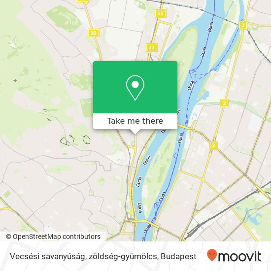 Vecsési savanyúság, zöldség-gyümölcs map