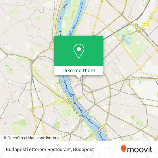 Budapesti etterem Resteurant map
