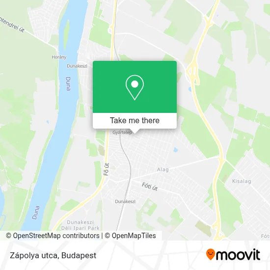 Zápolya utca map