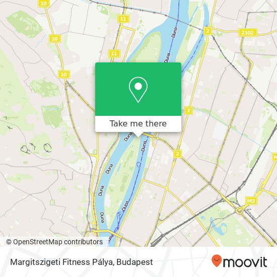 Margitszigeti Fitness Pálya map