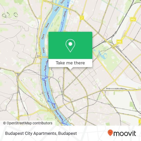 Budapest City Apartments map