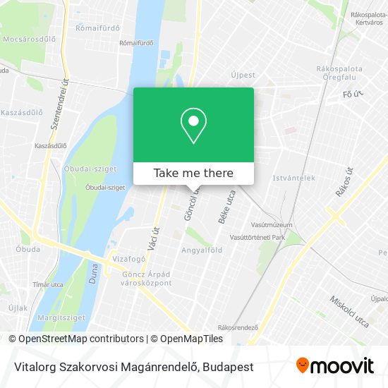 Vitalorg Szakorvosi Magánrendelő map