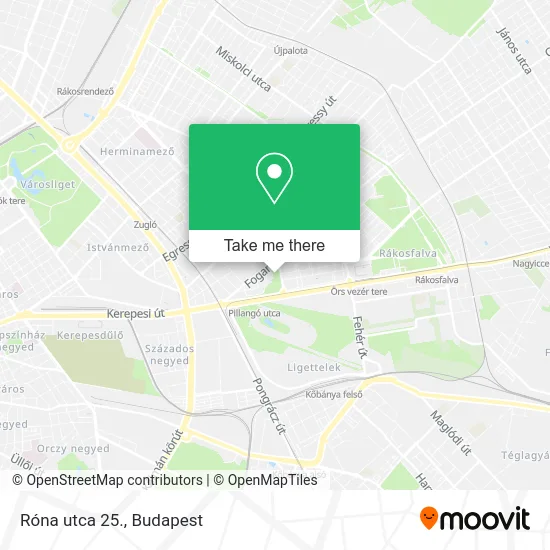 Róna utca 25. map