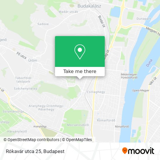 Rókavár utca 25 map