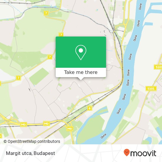 Margit utca map