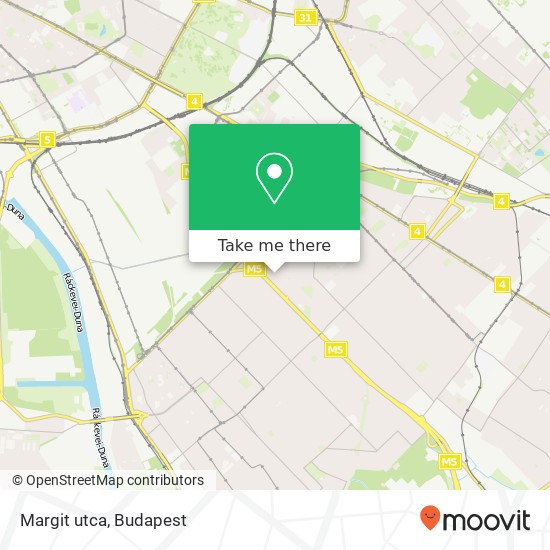 Margit utca map