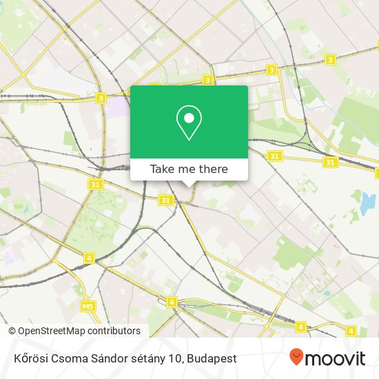 Kőrösi Csoma Sándor sétány 10 map