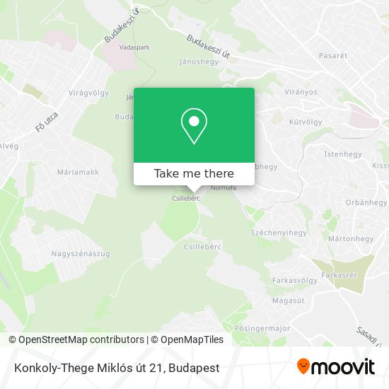 Konkoly-Thege Miklós út 21 map