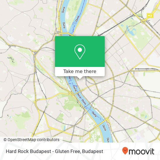 Hard Rock Budapest - Gluten Free map
